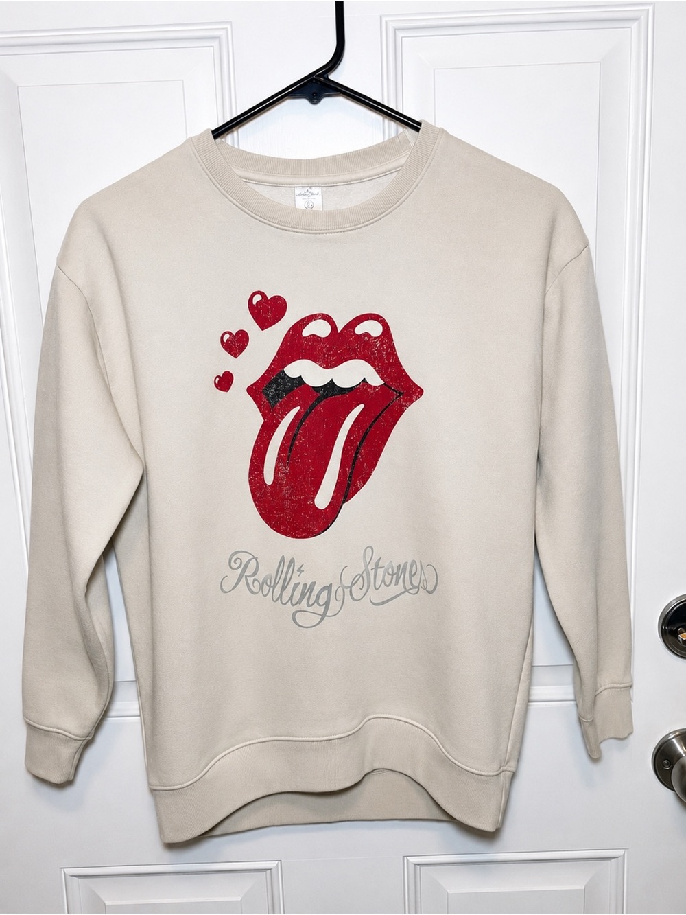 Rolling Stones Graphic Sweatshirt 14/16 Crewneck Concert Rock Band Women’s XS